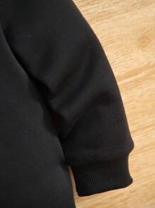 SHEIN Young Boy Magic Tube Print Sweatshirt - Black - View 4