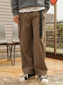 DAZY Men's Back To School Cargo Cargo Pants Men Joggers - Brown - View 6