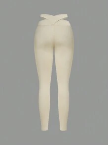 Lifespree Leggings deportivos con abertura cintura cintura