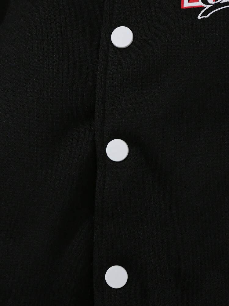 Boys' Casual And Comfortable Color Block Printed Jacket