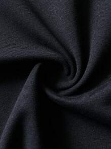 ROMWE MEN Anime Men Car & Letter Graphic Y2k T-Shirt - Black - View 7