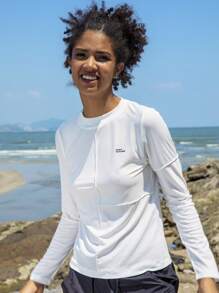 In My Nature Letter Graphic Outdoor Tee - White - View 5