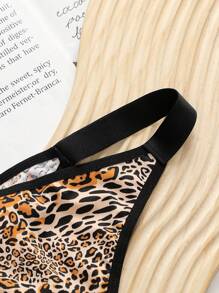 Plus Leopard Print Panty - Multicolor - View 3