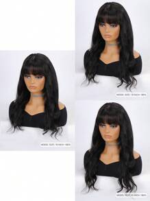 穿戴&無膠4X4預切透明蕾絲無膠180%小波浪帶閉合假髮人類頭髮空氣帽子假髮感覺空氣流動全部 - SNatural - 查看 5