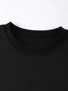 Men Skull Print Sweatshirt, For Halloween, Fall