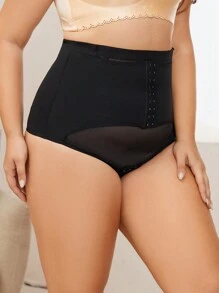 High Waist Tummy Control Shaping Bottoms - Black - View 7