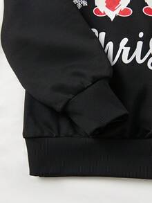 SHEIN Unity Sudadera Con Capucha Para Mujer - Negro - Ver 4