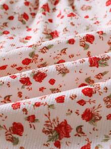 Baby Girl Ditsy Floral Print 2 In 1 Dress - Multicolor - View 5