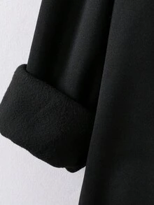 Manfinity Homme Men 1pc Cartoon Graphic Drop Shoulder Sweatshirt - Black - View 4