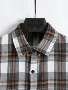 Manfinity Homme Homme Chemise À Carreaux (Sans T-Shirt)