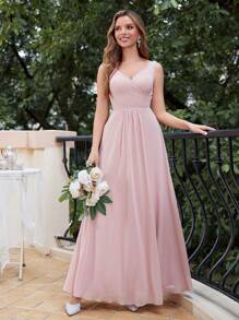 Sukienka druhny Zakurzony Róża - Rdzawy różowy - Zobacz 1