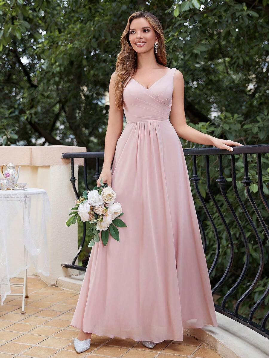 Sukienka druhny Zakurzony Róża - Rdzawy różowy - Zobacz 1