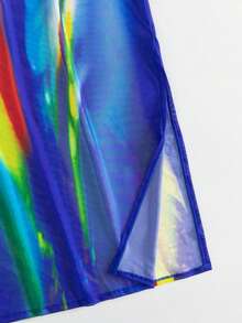 Vestido Cubridor Impreso Con Mapa De Calor Corporal Sin Conjunto De Bikini - Multicolor - Ver 4