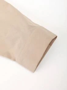 Manfinity Homme 男士蜘蛛網印花長袖襯衫領外套(無運動衫) - 杏色 - 查看 4