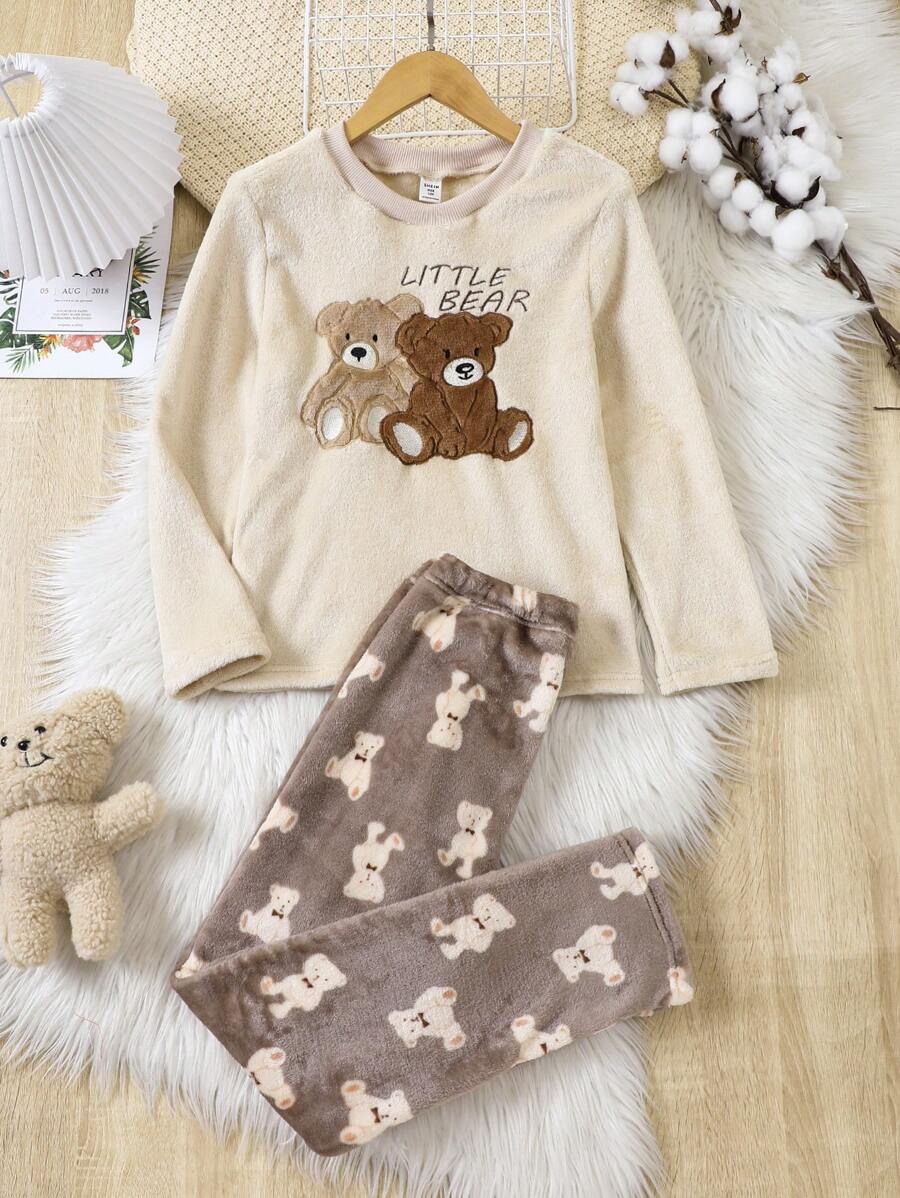 Đồ ngủ Con Trai Hoạt hình Dễ thương - Màu Khaki - Xem 1