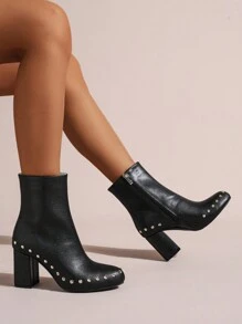 女式踝靴和短靴 - 黑色 - 查看 3