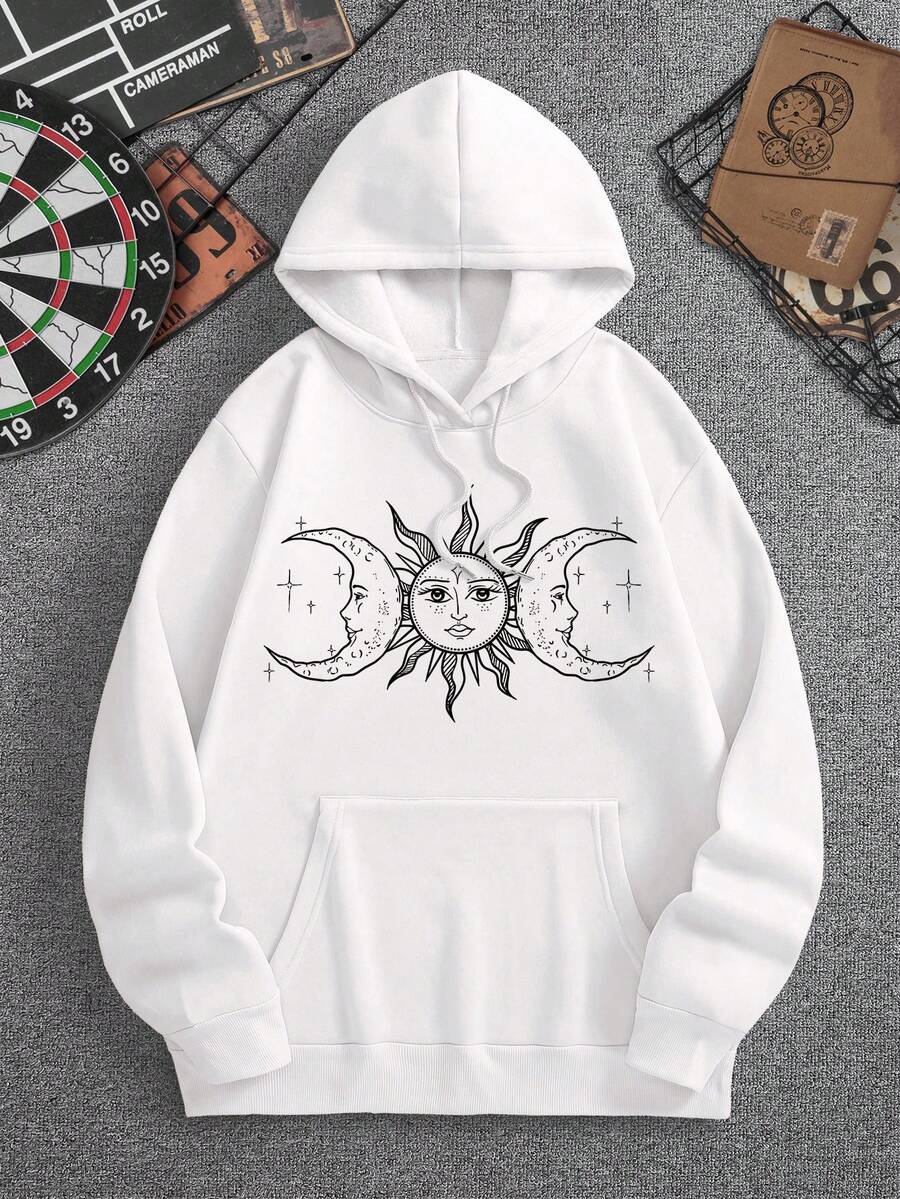 男款運動衫 - 白色 - 查看 1