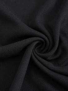 Manfinity Homme Herren Kontrast Kante Halb Knopf Kragen Farbblock Business Lässig Poloshirt für Ehemann, schwarzes Poloshirt für Herren, Poloshirts für Herren, Herren Golfshirt, Mode Designer T-Shirts für Herren