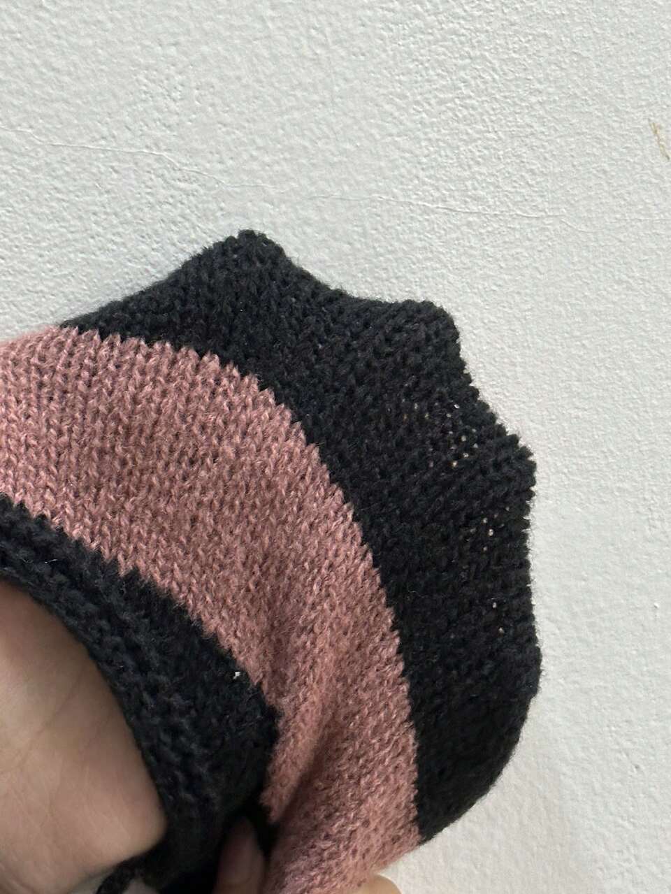 Striped Pattern Ripped Knit Pullover Fall Winter Sweater