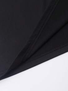 Manfinity LEGND Men Letter Graphic Tee - Black - View 5