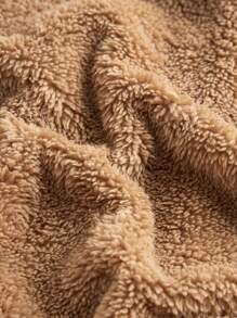 SHEIN Maternity 2pcs Solid Drop Shoulder 3D Ear Design Sweatshirt, For Winter - Multicolor - View 8