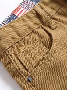 Teen Boy Ripped Frayed Jeans - Brown - View 4