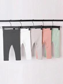 女嬰5入組緊身打底褲