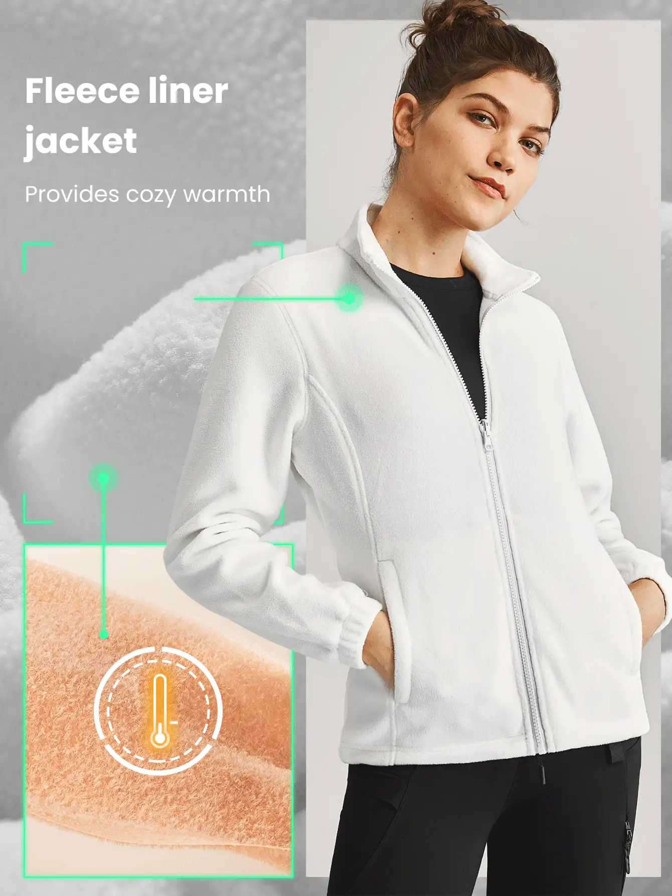 GLOWMODE Route Chaser 3-In-1 Wear Woven Jacket - White - View 5