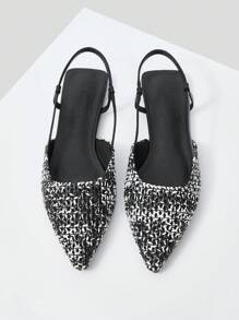 MOTF PREMIUM Dệt Của phụ nữ Giày phẳng - màu đen - Xem 1