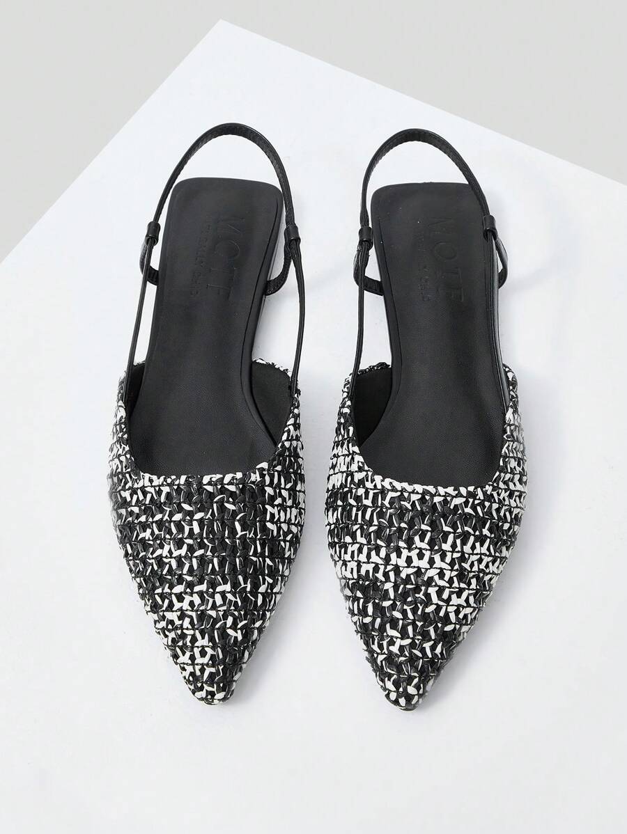 MOTF PREMIUM Dệt Của phụ nữ Giày phẳng - màu đen - Xem 1