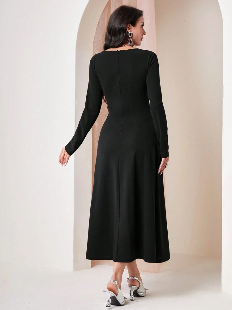 Women's Pearl Bead Detail Sheath Dress