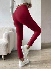 Chiquease 打底褲 - 紅色 - 查看 2