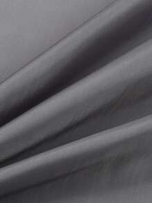 Nam Dây kéo Áo gi lê Lông vũ - Màu xám đen - Xem 10