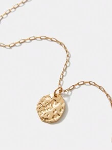 SHEIN Belle 1 件多層鏈條項鍊 - 金黃色 - 查看 4