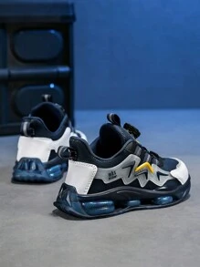 Spring/Autumn Children's Athletic Shoes With Quick Release Buckle, Double-Layer Mesh, Shockproof Sole - Multicolor - View 4