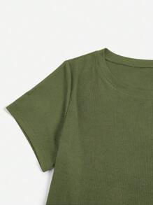 SHEIN Essnce 大碼3入組素色短款T恤 - 彩色 - 查看 4