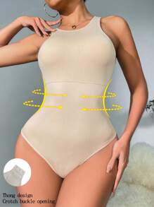 Mujeres Bodysuit De Control De Cuerpo - Albaricoque - Ver 2