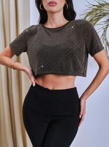 SHEIN Manga Thu hút - màu đen - Xem 4