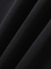 SHEIN EZwear In Mặt trăng Lót nhiệt Áo nỉ - màu đen - Xem 6