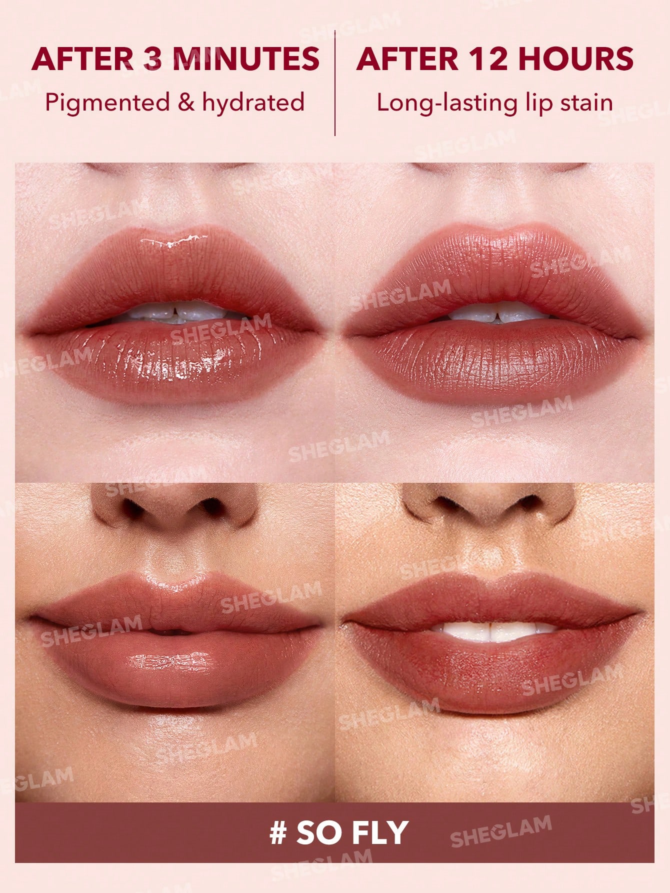 SHEGLAM أحمر شفاه Take A Hint-So Fly ملمع شفاه متغ...