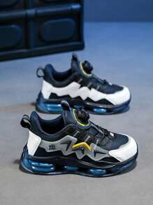 Spring/Autumn Children's Athletic Shoes With Quick Release Buckle, Double-Layer Mesh, Shockproof Sole - Multicolor - View 6