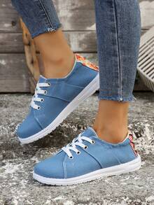 女用休閒運動鞋,綠色簡約輕便一步一腳蹬透氣運動鞋