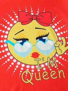 Conjunto Pijama Con Gráfico De Dibujos Animados - Rojo - Ver 5