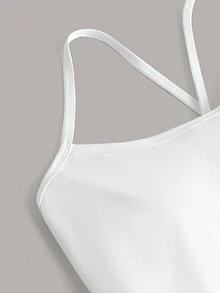 SHEIN Daily&Casual 女士背心連身褲和夾克運動套裝，女性網球服裝