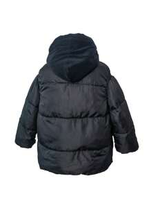 男童 1 件口袋贴垫外套和 1 件拉链连帽羊毛外套