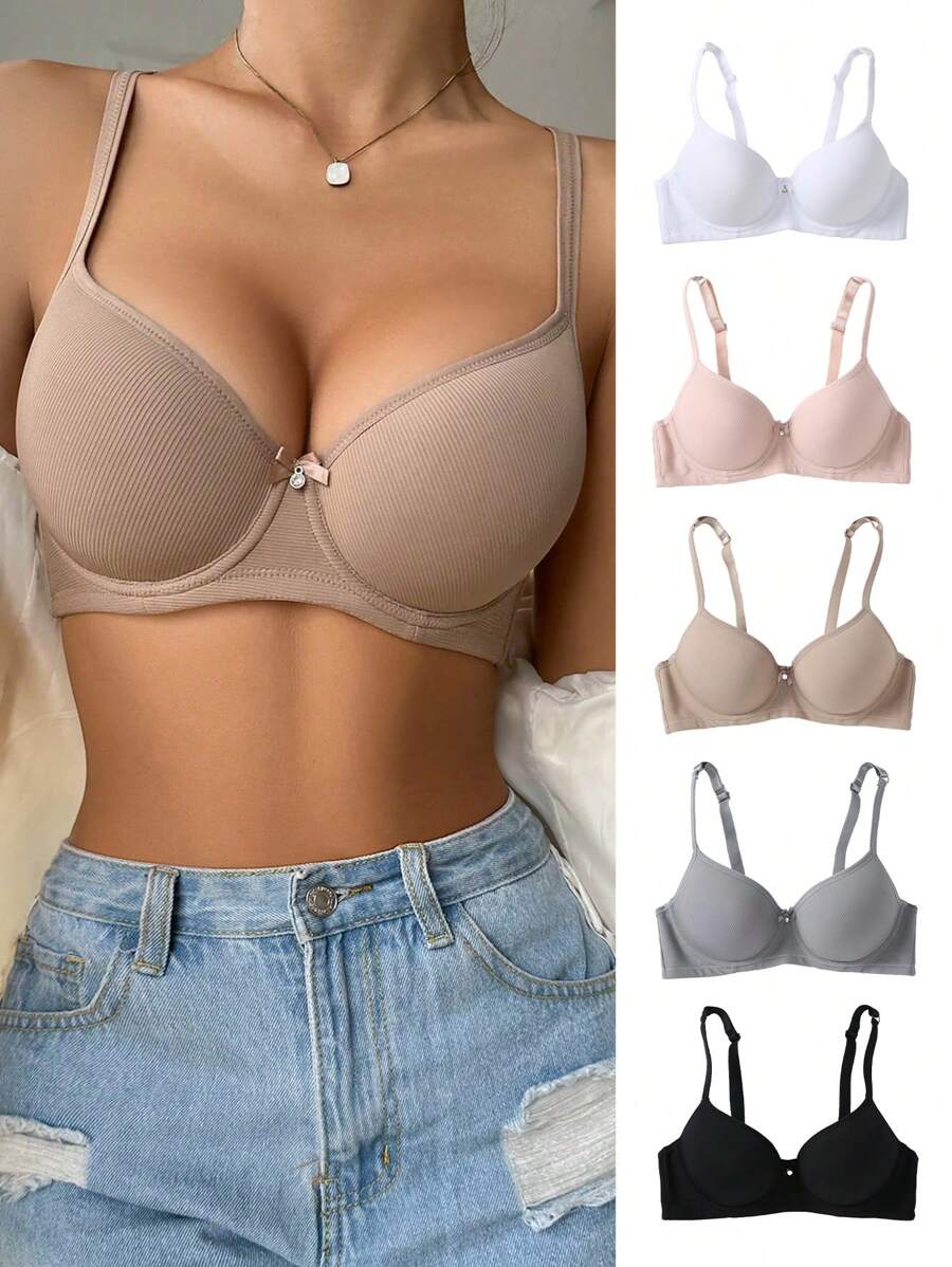 Set De 5 Piezas De Brasier Para Mujer Con Varillas - Multicolor - Ver 1