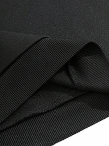 Talla grande Sudadera con estampado de slogan de hombros caídos - Negro - Ver 4