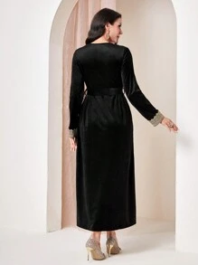 Al Najma 女士金色编织腰带装饰传统服饰