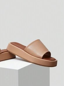 MOTF PREMIUM PLATFORM SANDALS VACATION SHOES, SUMMER SPRING SHOES SPRING BREAK EASTER - Brown - View 7