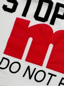 SHEIN Unity Slogan Graphic Cami Top - White - View 5